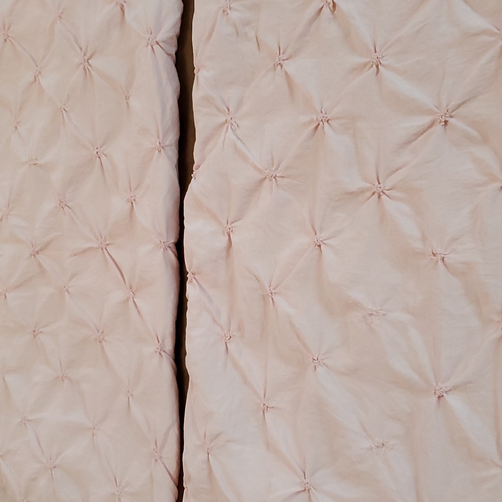 LUSH decor 2 king pillow shams blush pink/peach A1